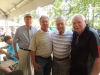 Ernest Angelo '52, Don Boudreaux '52, Bob Clark '52 and Whiskey Fiasconaro '52