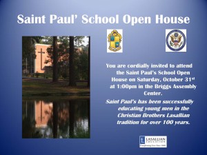 Saint Paul’ School Open House