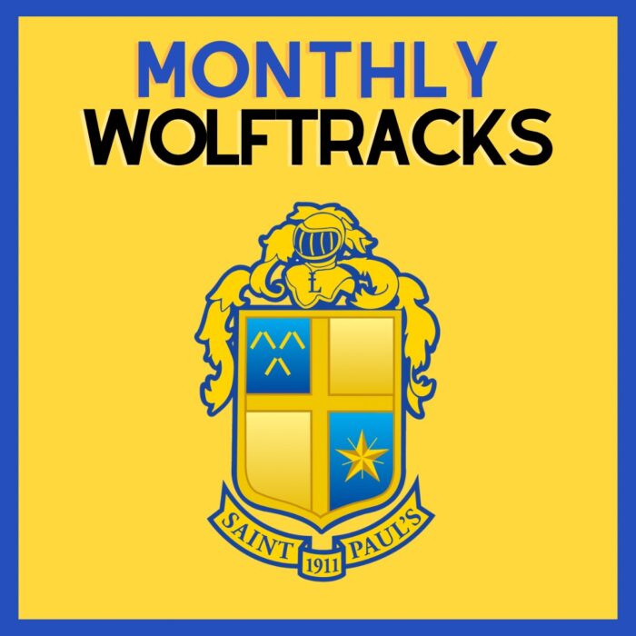 A yellow and blue crest labeled 